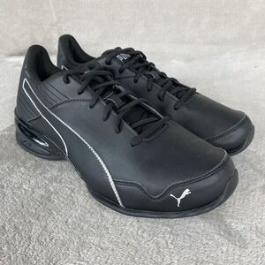 PUMA Super Levitate Black White Leather Mens Size 12 Running Shoes 190974-02 NEW